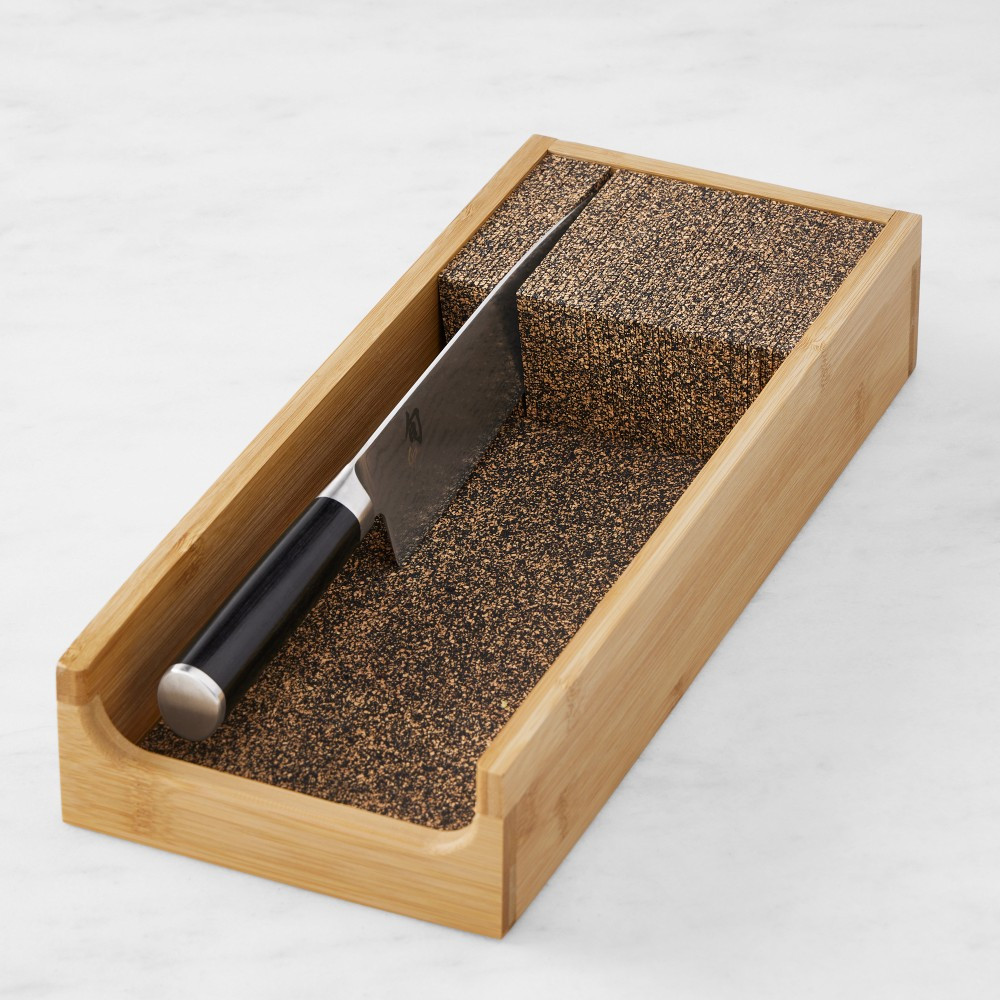 Knife Dock In-Drawer Knife Organizer, Bamboo, Small | Williams-Sonoma