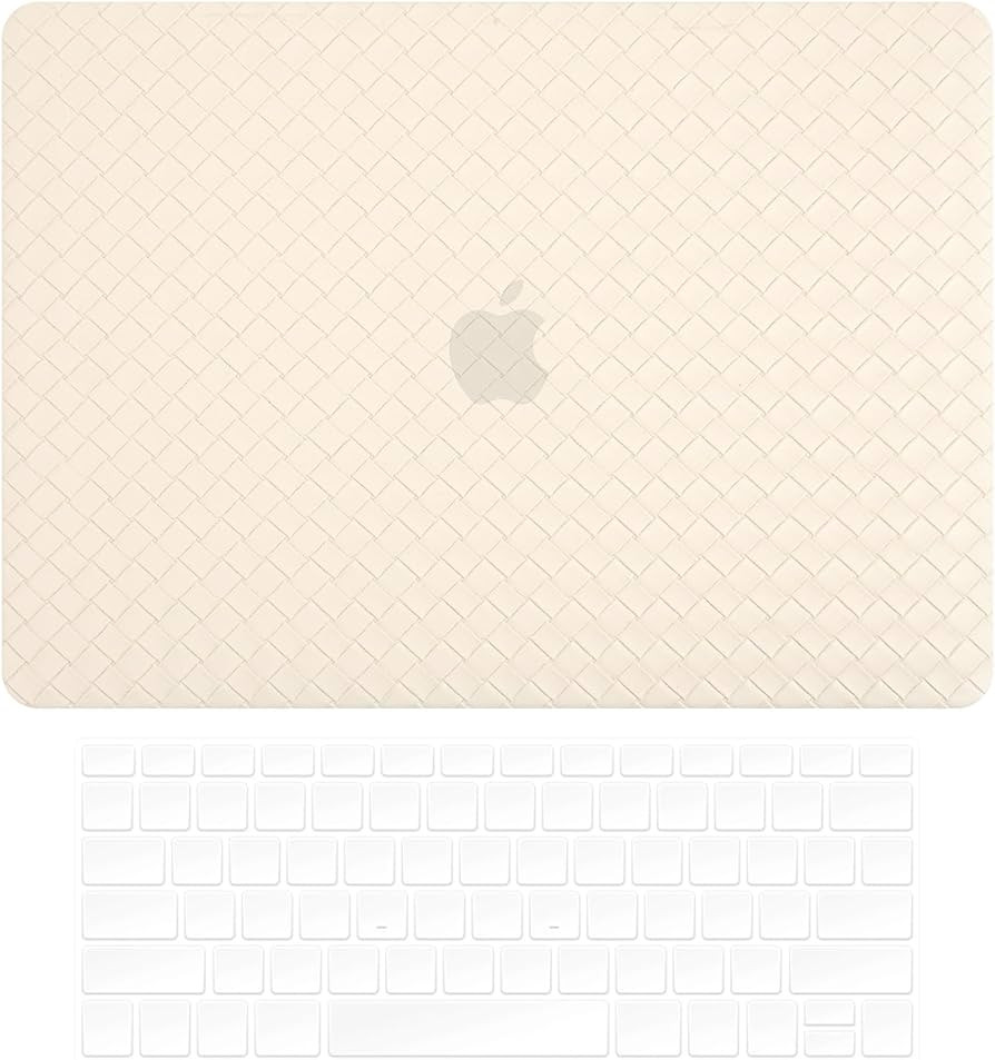 Compatible with 2016-22 MacBook Pro13 A1706/A1989/A2159 /A2251/2289/2338 Solid Woven Leather Hard... | Amazon (US)