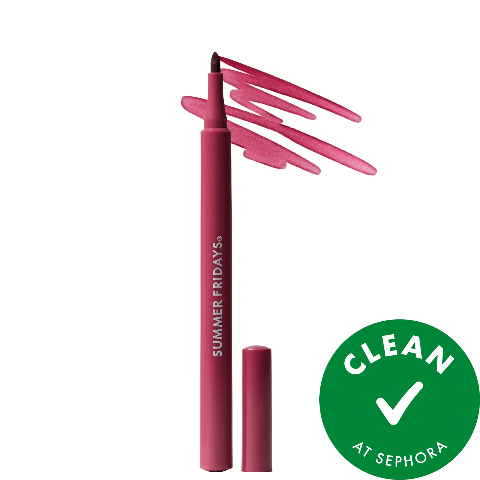 Summer Fridays Flushed Lip Stain 12HR Transfer-Proof Lip Tint Plum - cool berry | Sephora (US)