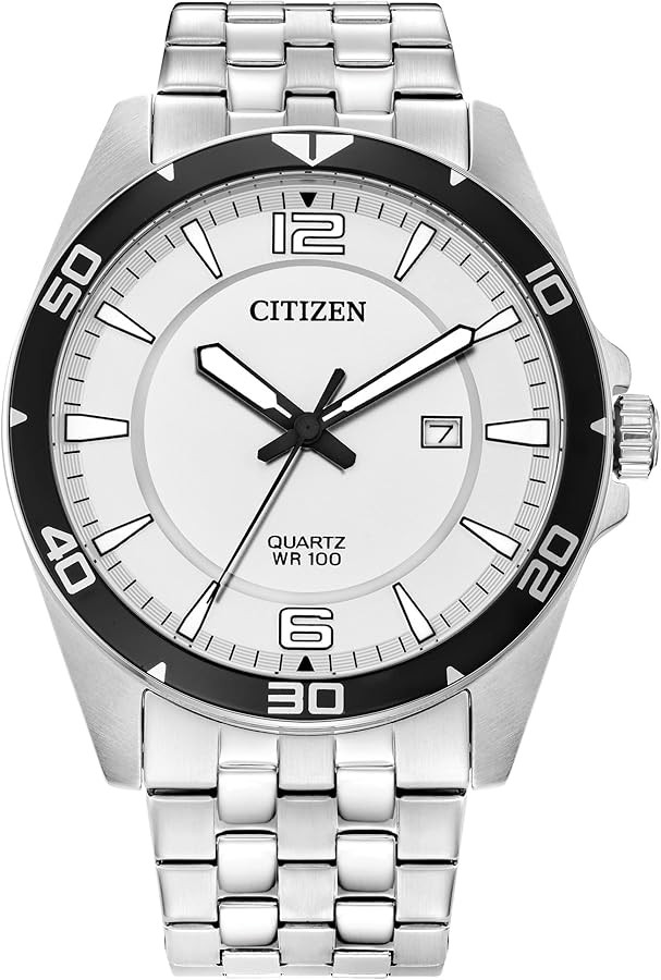 Citizen Quartz Men's Watch, Stainless Steel, Classic | Amazon (US)