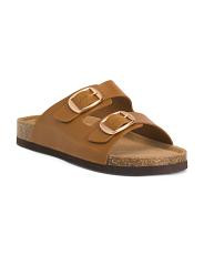 Leather Eddi Buckle Sandals | TJ Maxx
