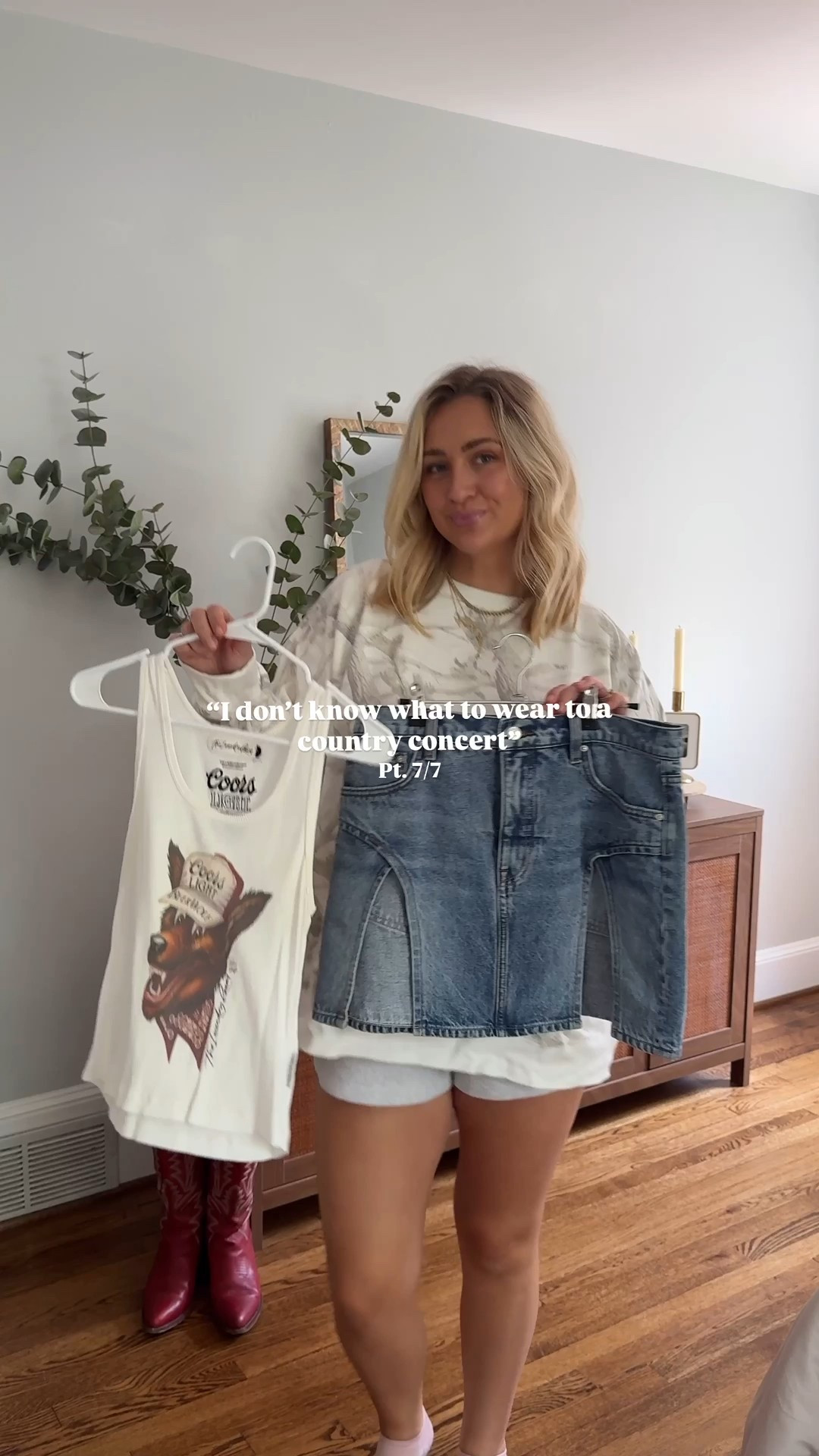 Wearing a size 29 in the skirt!


#CountryConcertOutfit #ConcertLook #WesternStyle #CowgirlStyle #CountryFashion #FestivalOutfit #RodeoOutfit #BootsAndDenim #CountryStyle #ConcertOOTD #LTKConcertStyle #LTKOutfits #LTKWestern #SummerConcertLook #LTKStyle #CountryChic #CowgirlBoots #DenimAndBoots #WesternOutfitInspo #CuteConcertOutfit Country concert outfit inspo
What to wear to a country concert
Western fashion
Cowgirl boots & denim
Rodeo-ready outfit
Country music festival style
Summer concert vibes
LTK-approved look
Outfit details linked on LTK
Easy-to-shop concert look