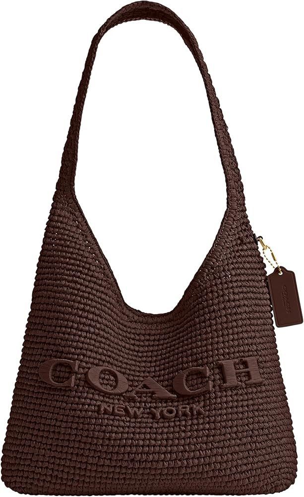 COACH Brooklyn Shoulder Bag 28 in Straw | Amazon (US)