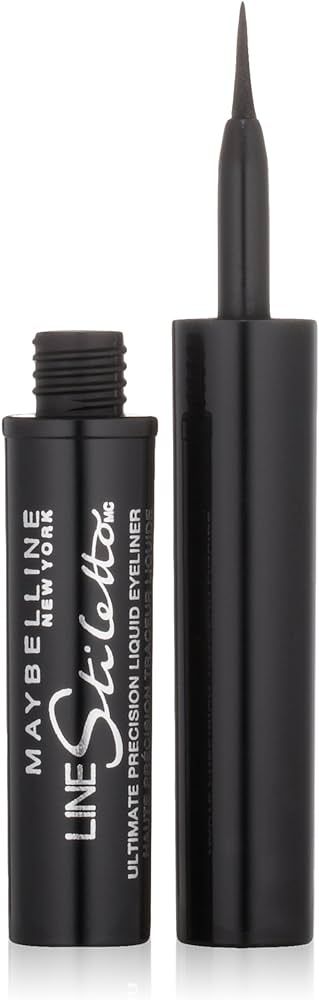 Maybelline New York Line Stiletto Ultimate Precision Liquid Eyeliner, Blackest Black, 0.05 fl. oz... | Amazon (US)