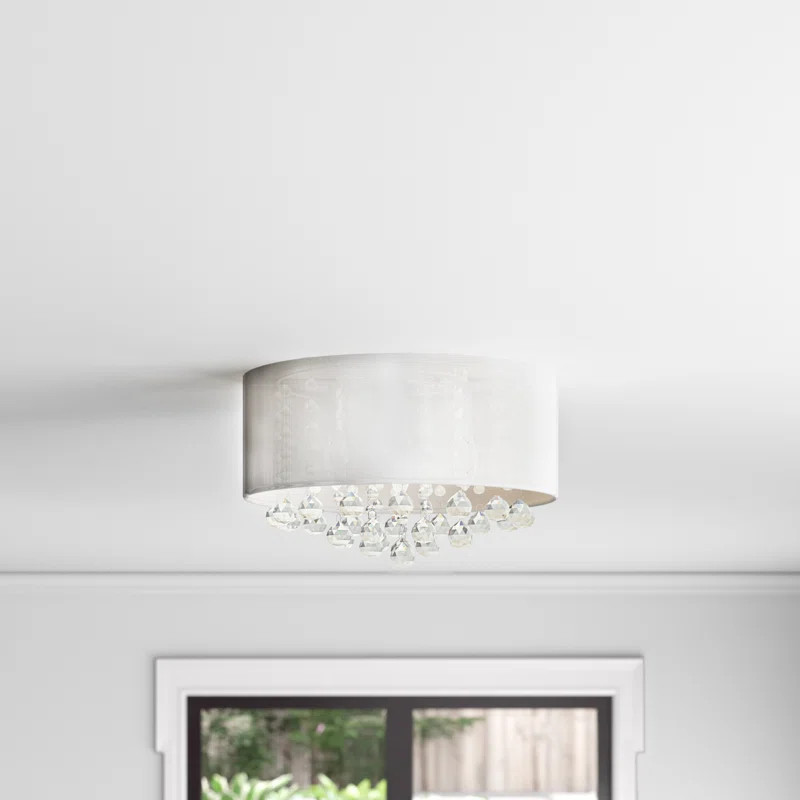 Abby Fabric Flush Mount | Wayfair North America
