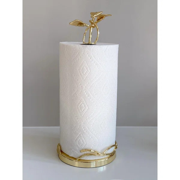 Leaf Design Freestanding Paper Towel Holder | Wayfair North America