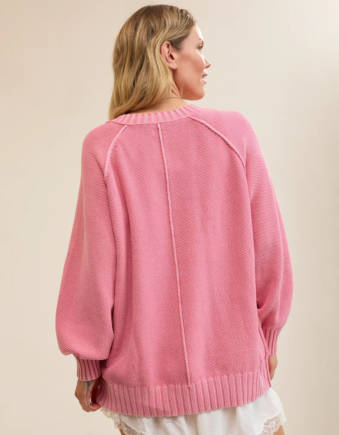 Aerie Vintage Cotton V Neck Sweater | Aerie