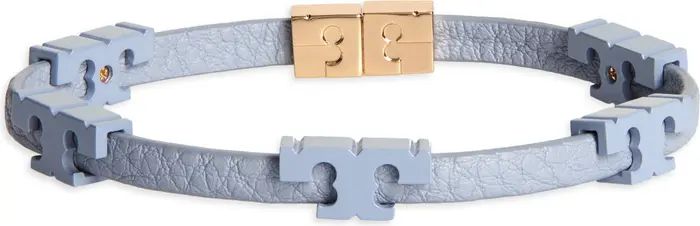 Tory Burch Serif-T Stackable Coated Leather Bracelet | Nordstrom | Nordstrom