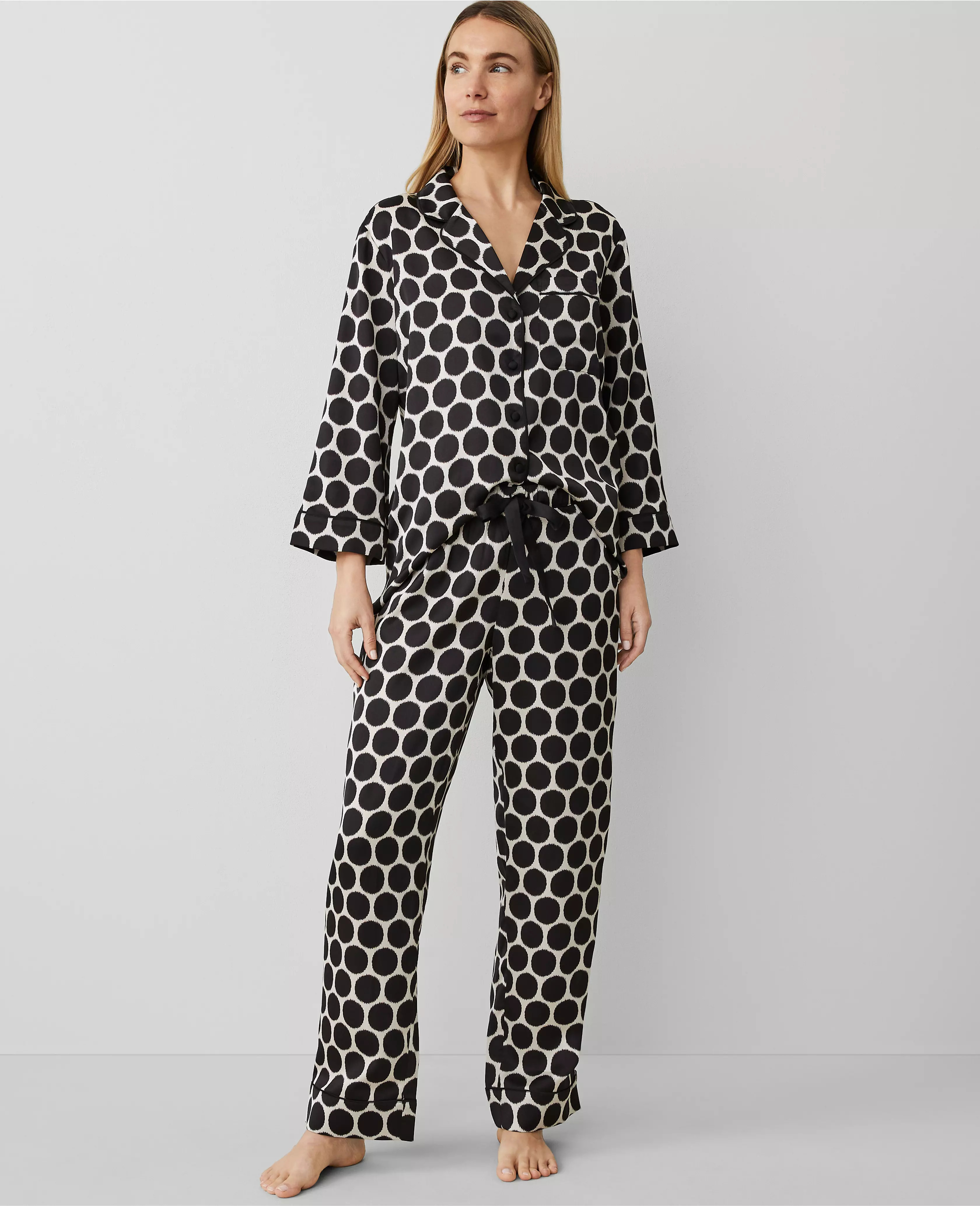 Ikat Dot Pajama Pant Set | Ann Taylor (US)