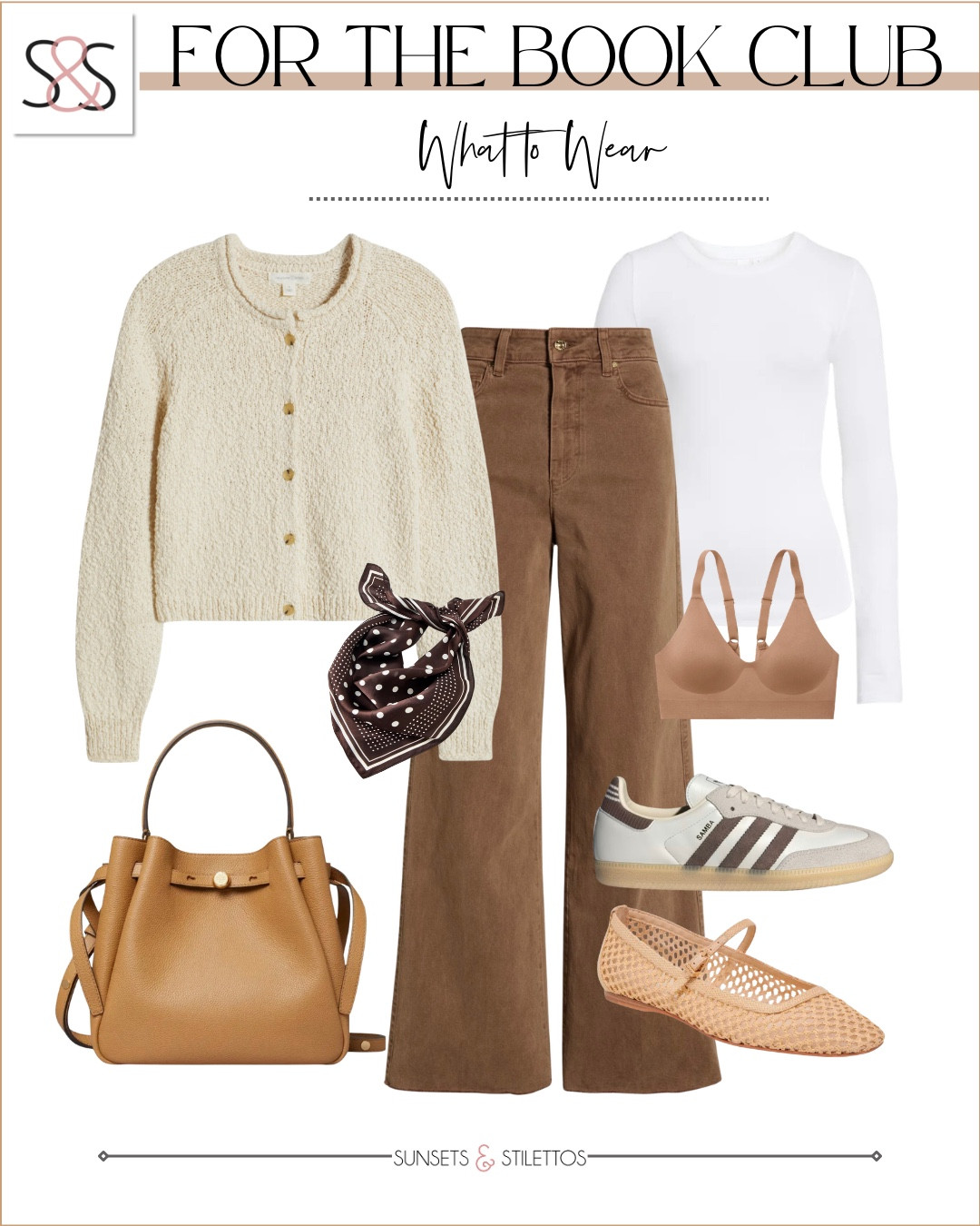 Book club but make it cozy and polished. I love mixing soft texture with structured brown denim, then choosing between flats or sneakers depending on the vibe.

book club outfit idea, cozy cardigan outfit, brown wide leg jeans, neutral spring outfit, casual chic look, Mary Jane flats outfit, adidas samba outfit, everyday elevated basics

#LTKSeasonal #LTKOver40 #LTKgrwm