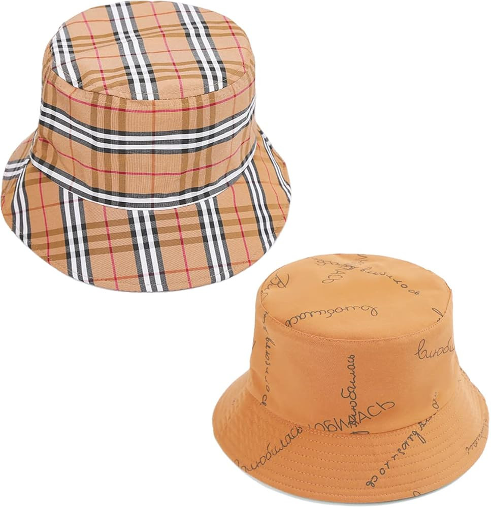 Bucket Hat for Women Men 2 Pack Trendy Bucket Hats Unisex Teens Summer Cap Outdoor Travel Hiking ... | Amazon (US)
