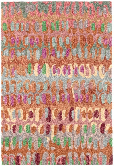 Paint Chip Clay Hand Micro Hooked Wool Rug | Annie Selke