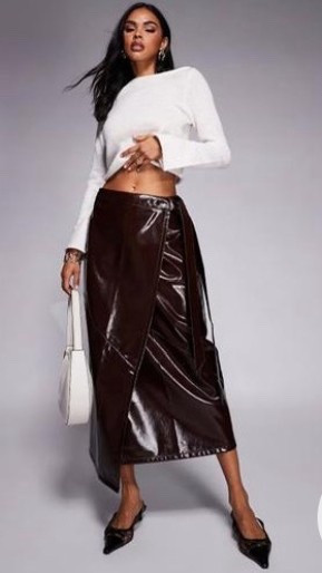 Faux leather skirts 