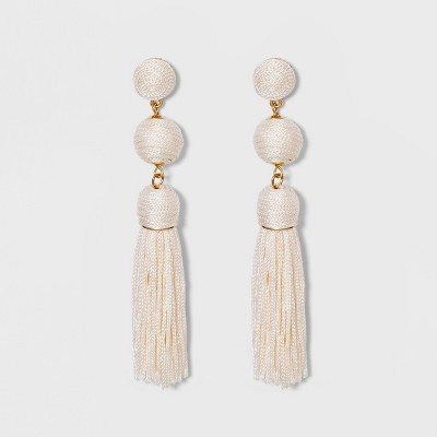 SUGARFIX by BaubleBar Monochrome Tassel Drop Earrings | Target