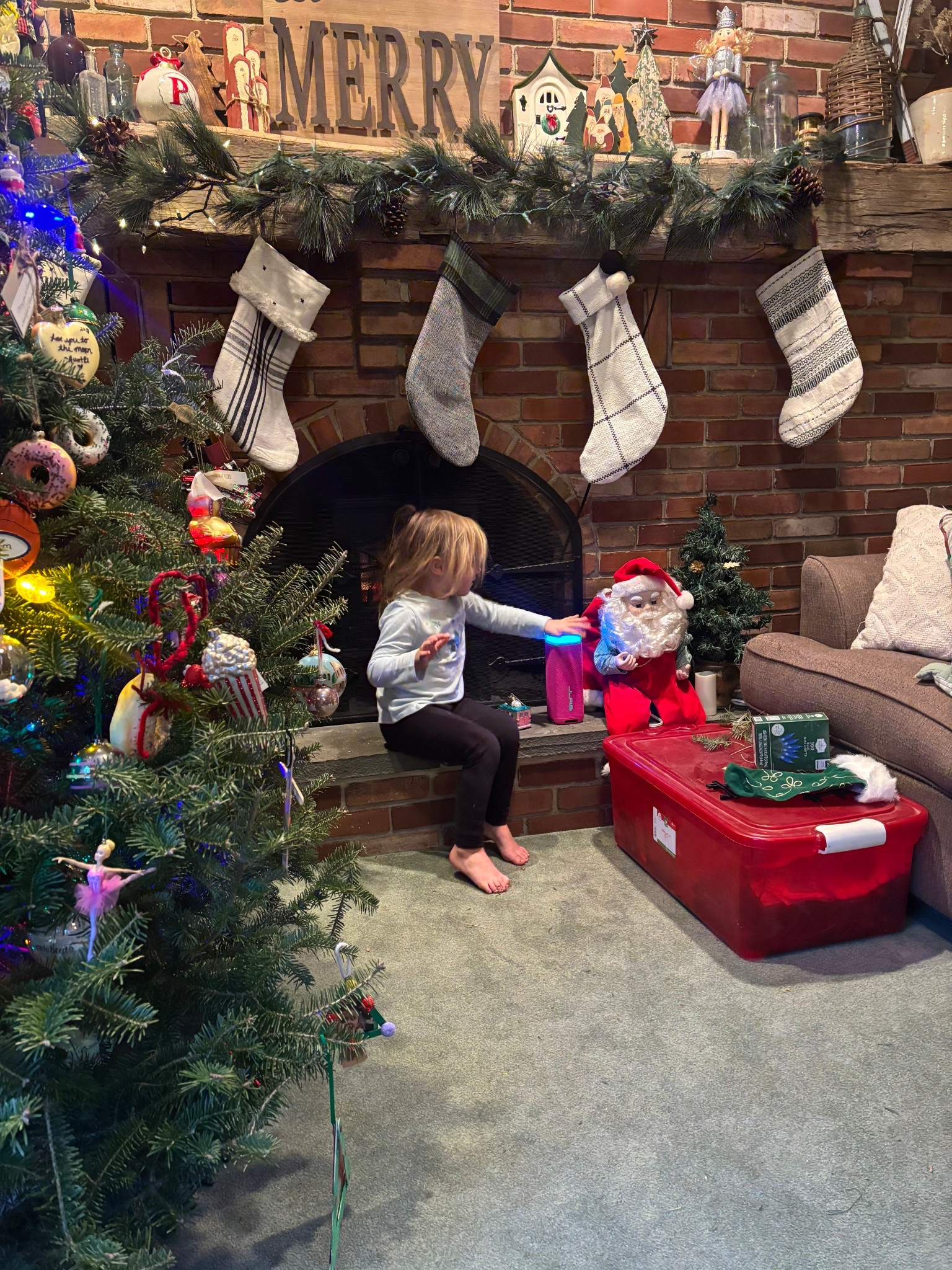 Christmas tree + Christmas music with our @JLAB speaker 🫶🏼

#LTKHoliday #LTKdayinmylife #LTKGiftGuide