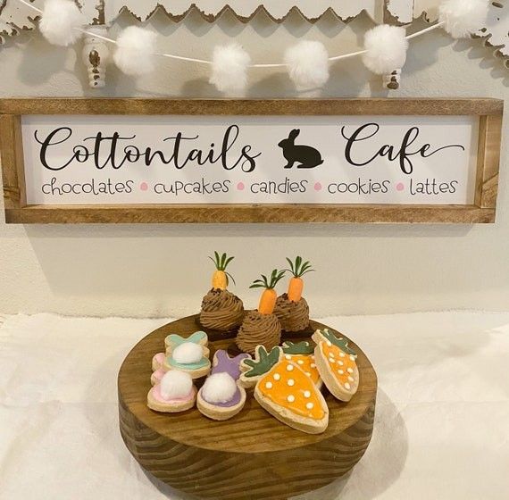 Cottontails Cafe Sign Easter Sign | Etsy (US)