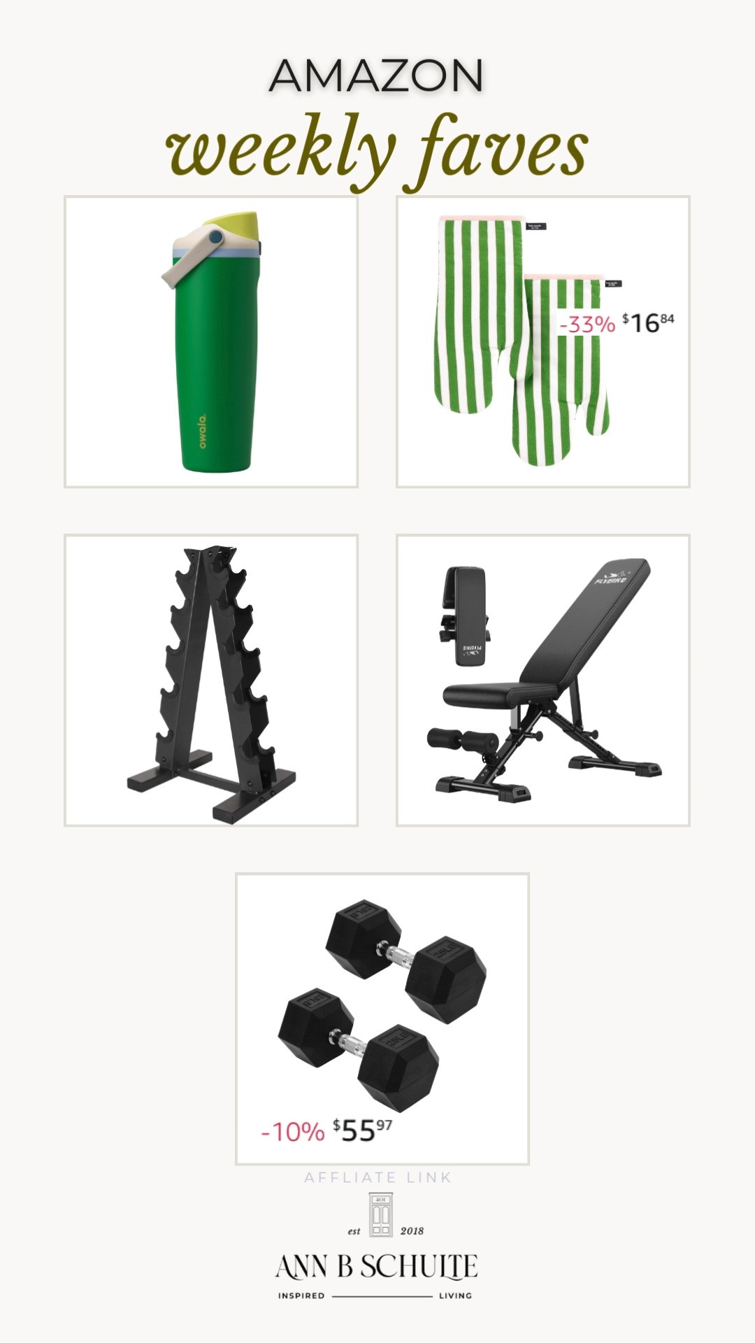 Upgrade your fitness routine with these top picks for the week! From workout gear to daily essentials, these items will help you stay on track. #WeeklyFaves #AmazonFinds 

 #LTKActive #LTKHome #LTKSaleAlert