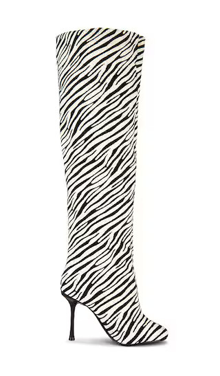 Alluring Over The Knee Boot in Zebra | Revolve Clothing (Global)