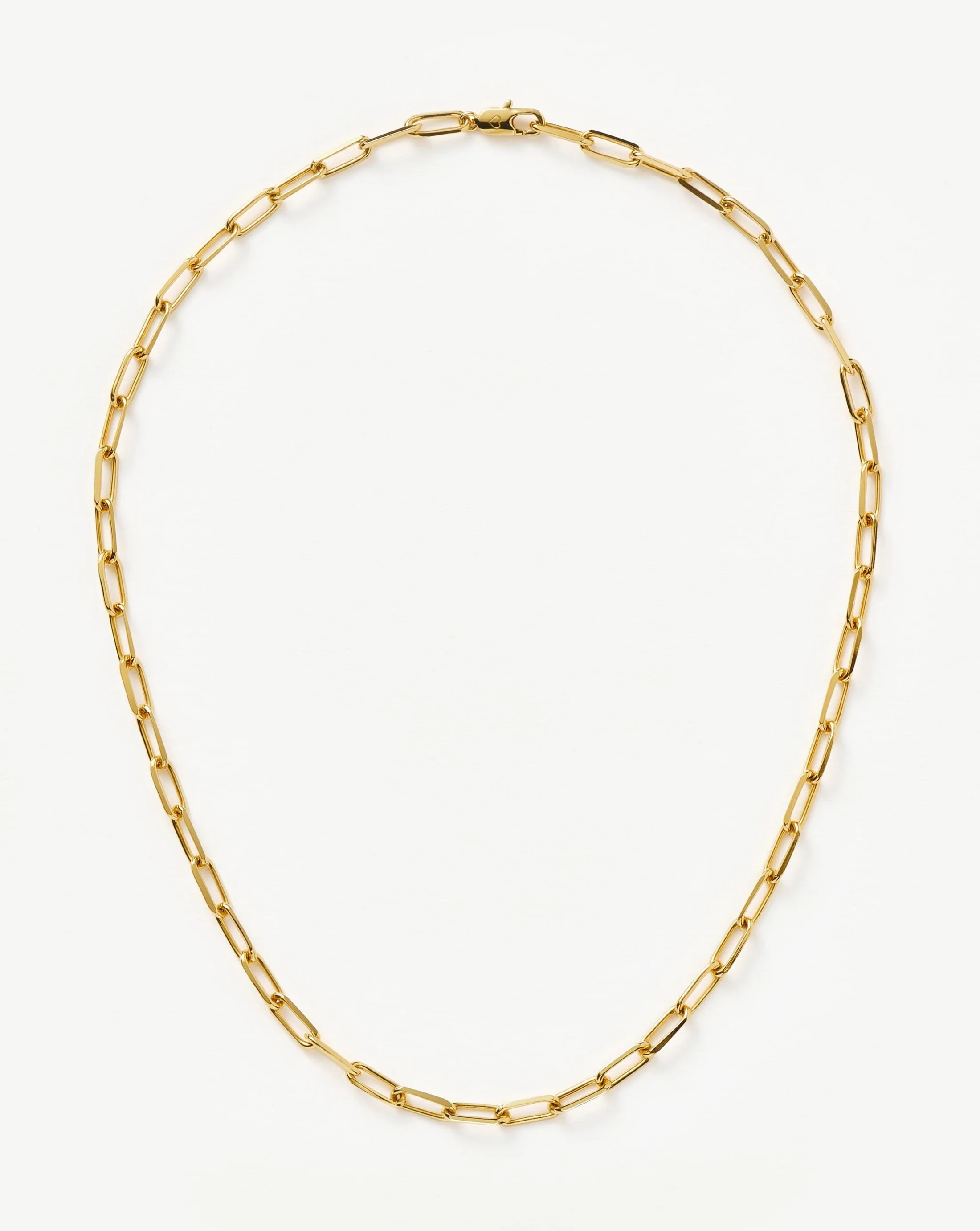 Classic Mini Short Paperclip Chain Necklace | Gold | Missoma UK