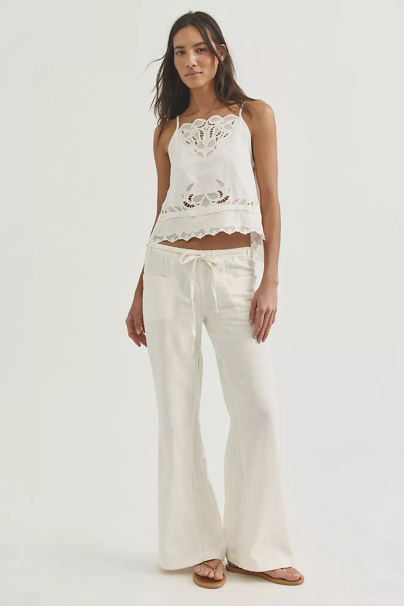 Break The Ice Linen Slouch Flare Pants | Free People (Global - UK&FR Excluded)