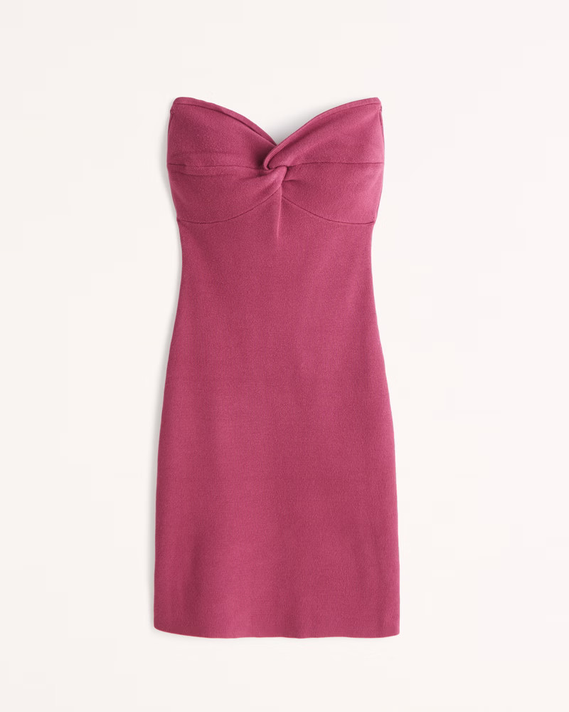 Strapless Corset Mini Sweater Dress | Abercrombie & Fitch (US)