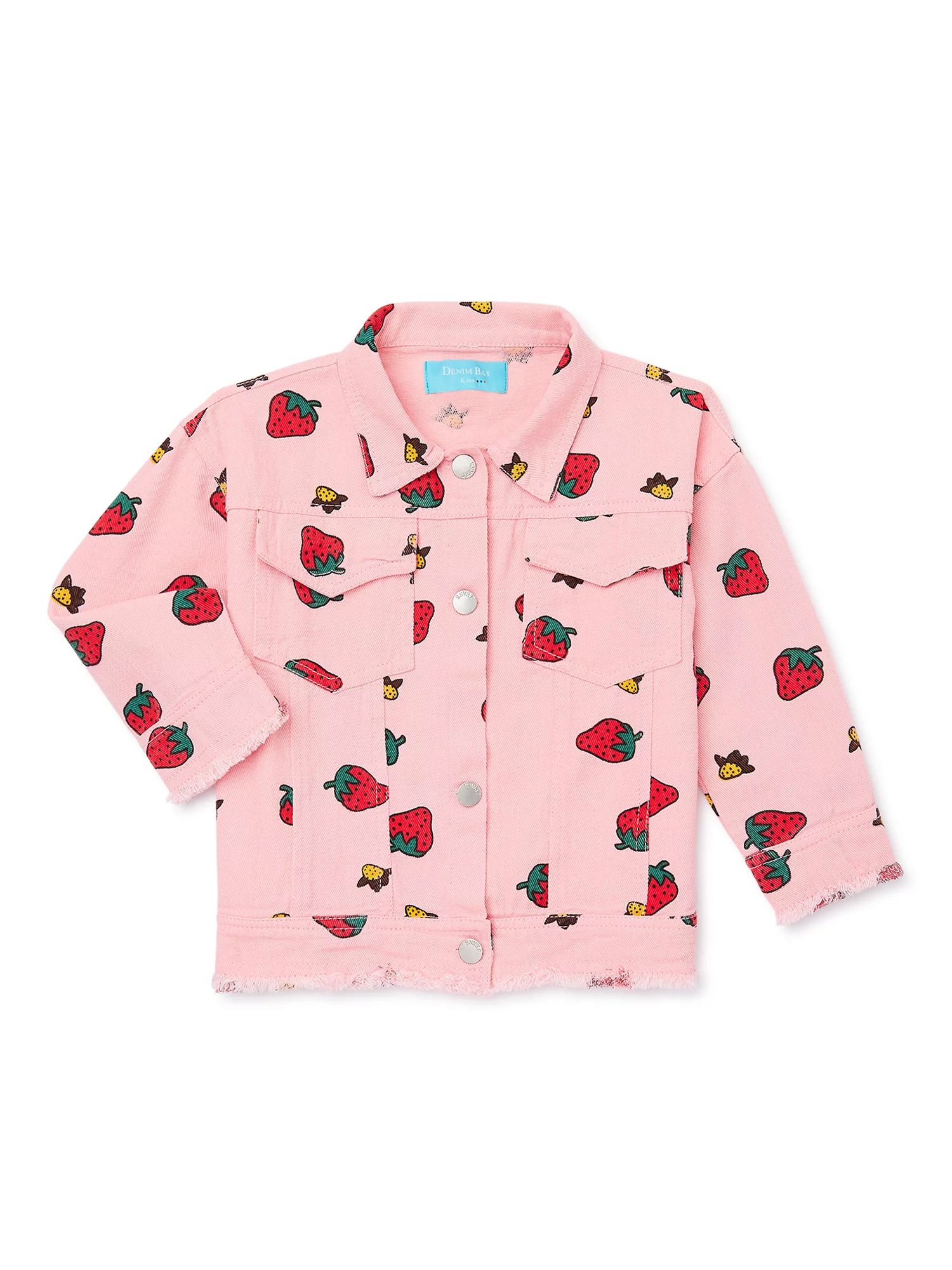 Denim Bay Toddler Girl Print Denim Jacket, Sizes 2T-5T | Walmart (US)