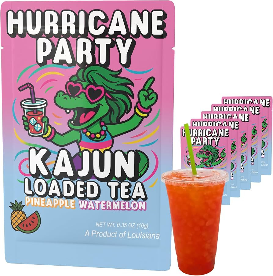Kajun Loaded Tea Packets \u2013 Hurricane Party | Pineapple & Watermelon Flavor | Sugar Free Ener... | Amazon (US)