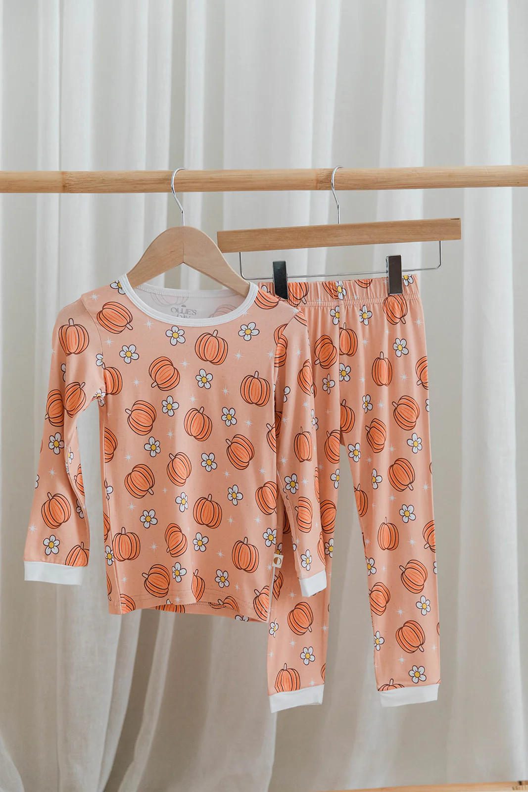 Toddler Two-Piece Loungewear Set – Pumpkin Print | Ollie's Day