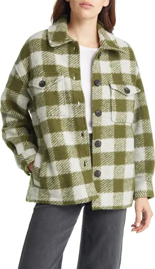 Fenix Check Wool Blend Shirt Jacket | Nordstrom