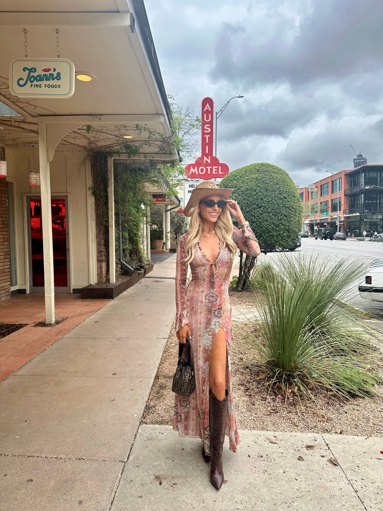Loved this western cowboy festival look 🤠 perfect day outfit to wear in Texas! 
Can’t find the exact link to my Celine sunglasses but linking the same ones in a round shape! 
#festival #western #stagecoach 

#LTKSeasonal #LTKTravel #LTKFestival