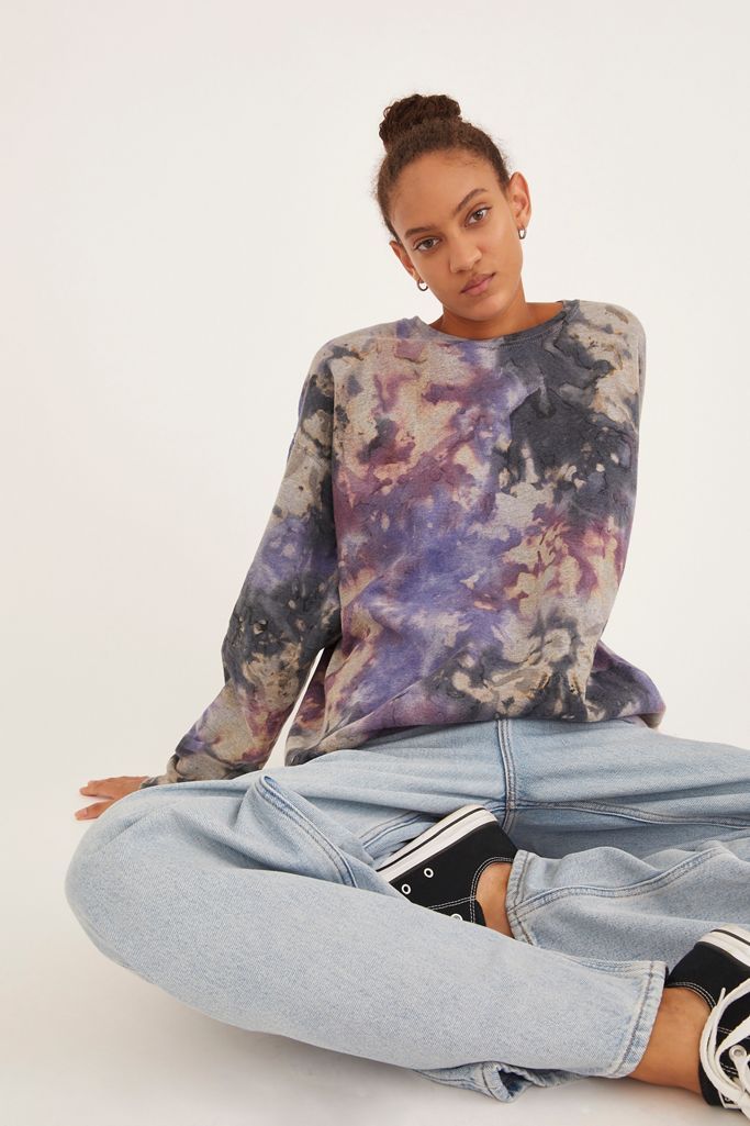 Urban Renewal Recycled Lava Tie-Dye Sweatshirt | Urban Outfitters (US and RoW)