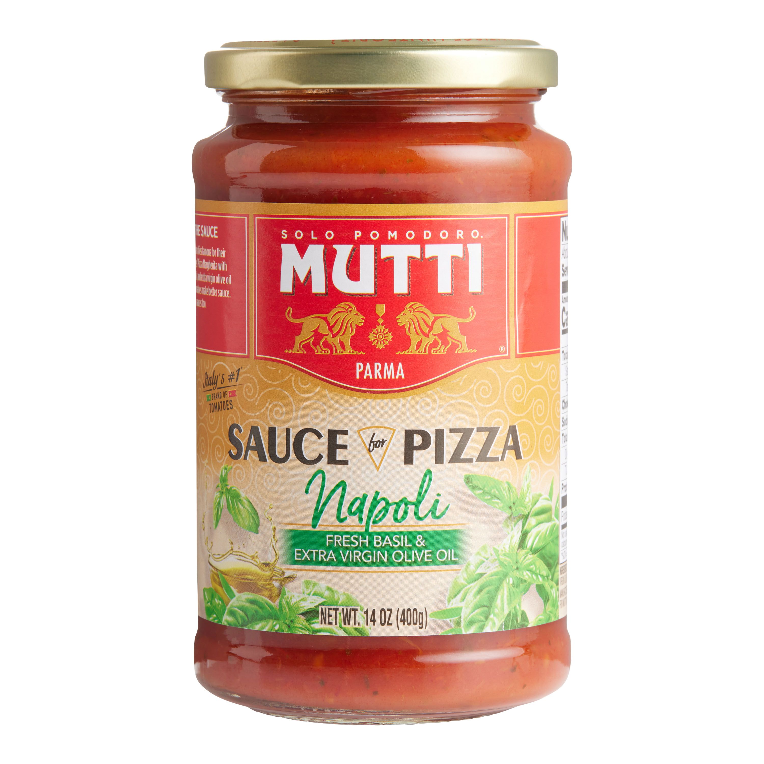 Mutti Napoli Basil and Extra Virgin Olive Oil Pizza Sauce | World Market