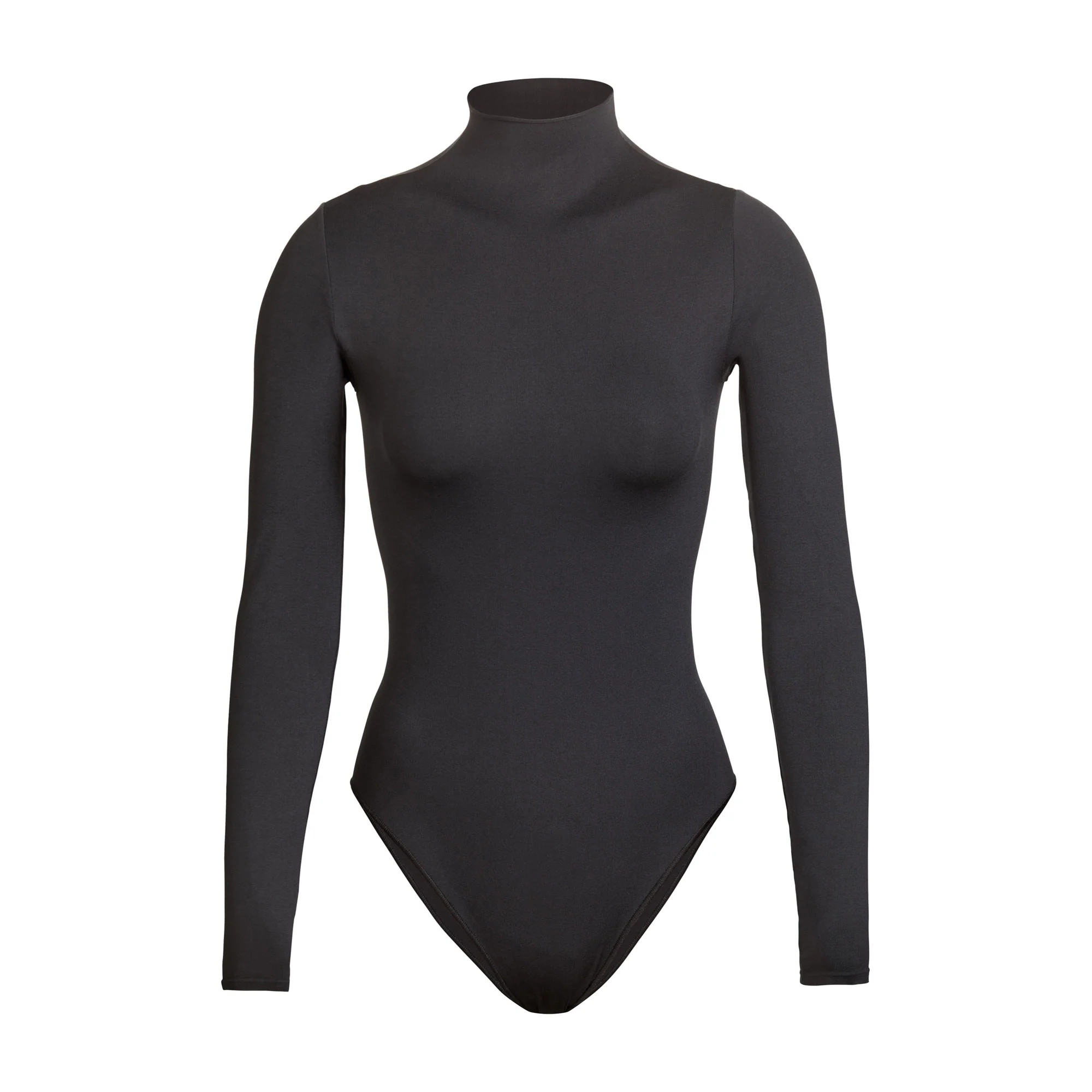 ESSENTIAL MOCK NECK LONG SLEEVE BODYSUIT | SKIMS (US)