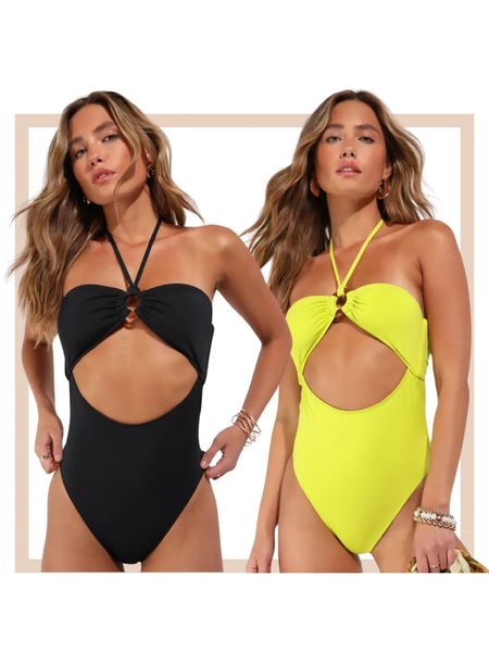 Halter o-ring one piece swimsuit 

#LTKtravel #LTKfindsunder100 #LTKswim