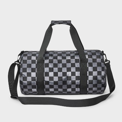 Boys' Checkered Duffel Bag - Cat & Jack™ Black | Target