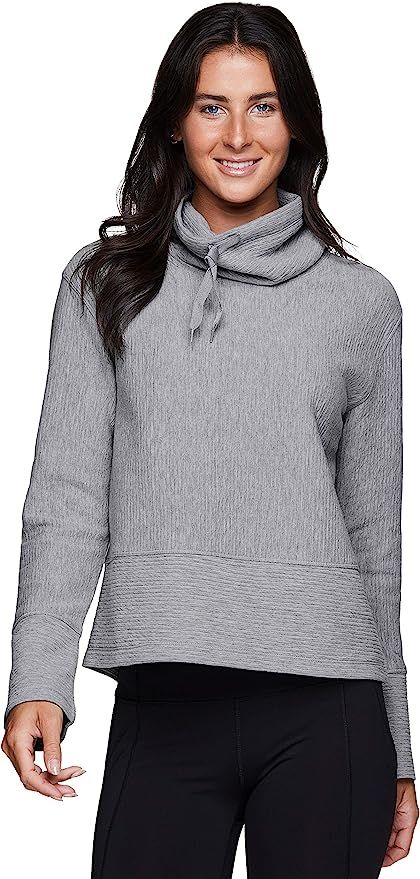 RBX Active Women's Ultra Soft Quilted Cowl Neck Pullover Sweatshirt | Amazon (US)