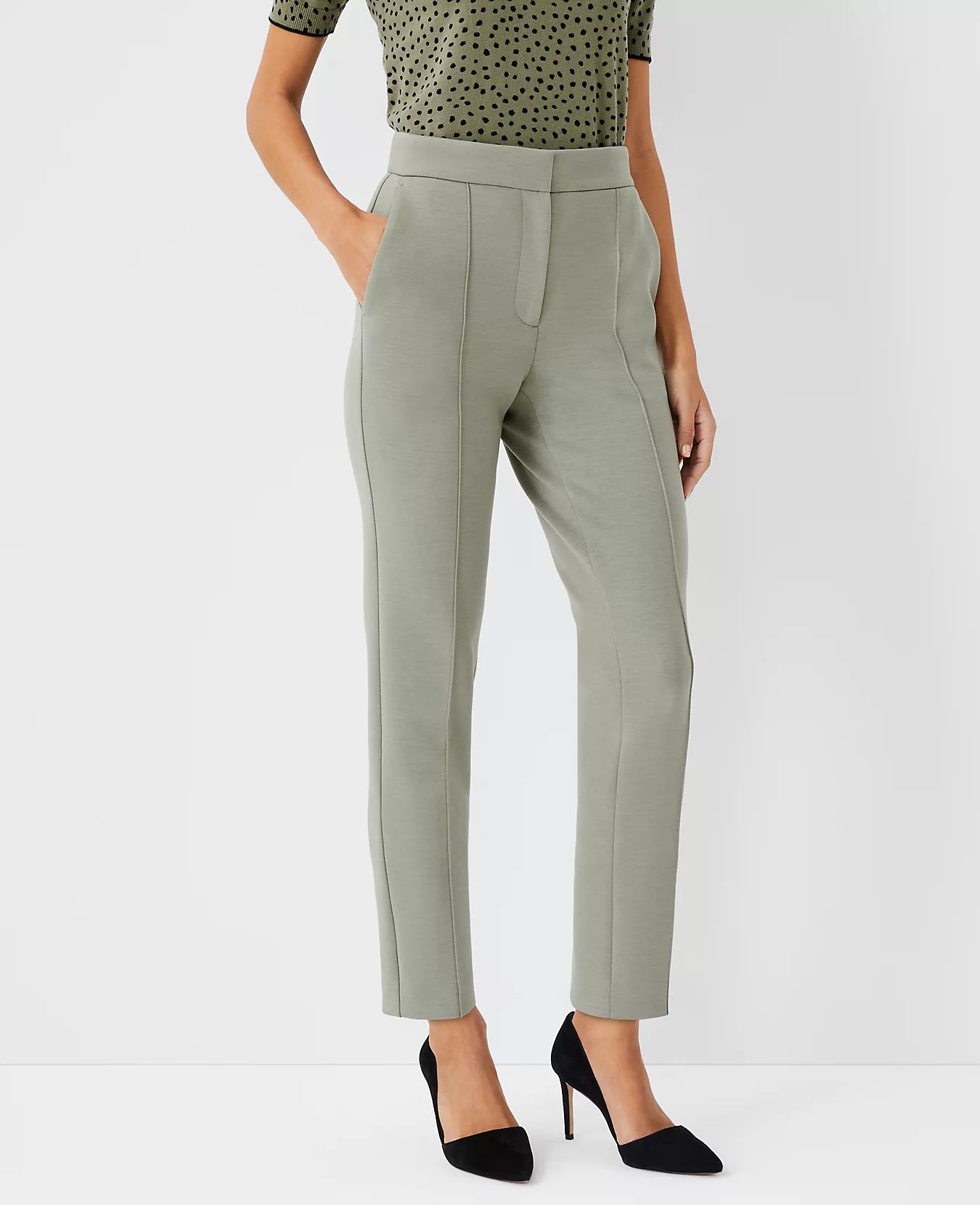 The Petite High Rise Ankle Pant in Double Knit | Ann Taylor | Ann Taylor (US)