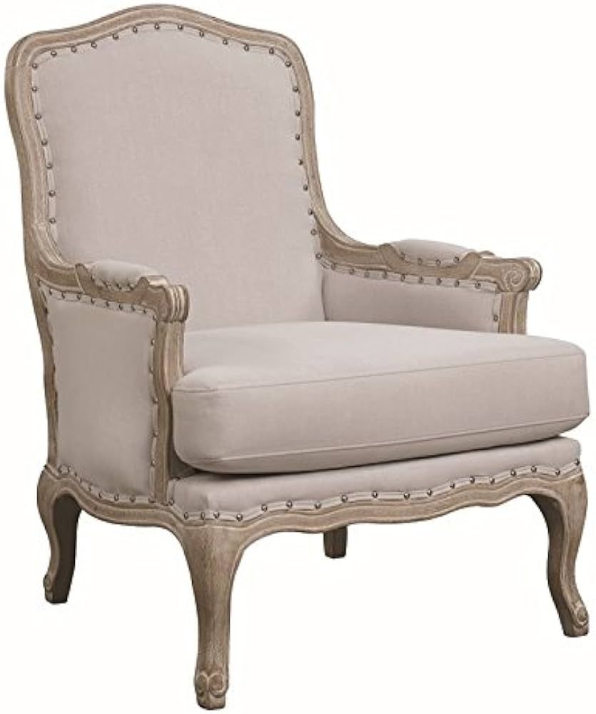 Picket House Furnishings Regal Accent Chair , Wood, Taupe | Amazon (US)