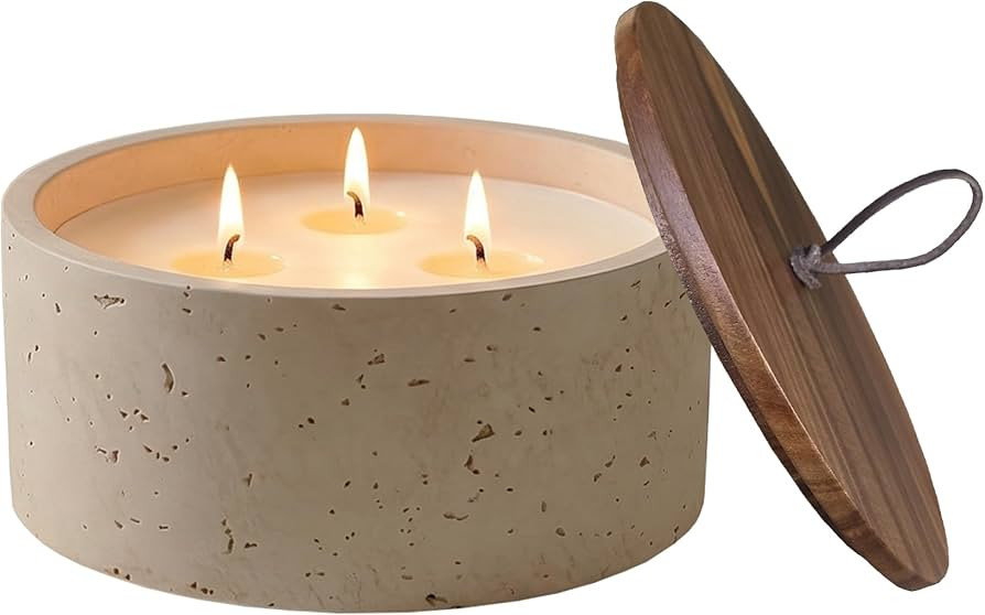GalDal Scented Candle - Sea Salt & Bergamot & Coconut, 21 oz. 3 Wick Scented Candle Made with Coc... | Amazon (US)