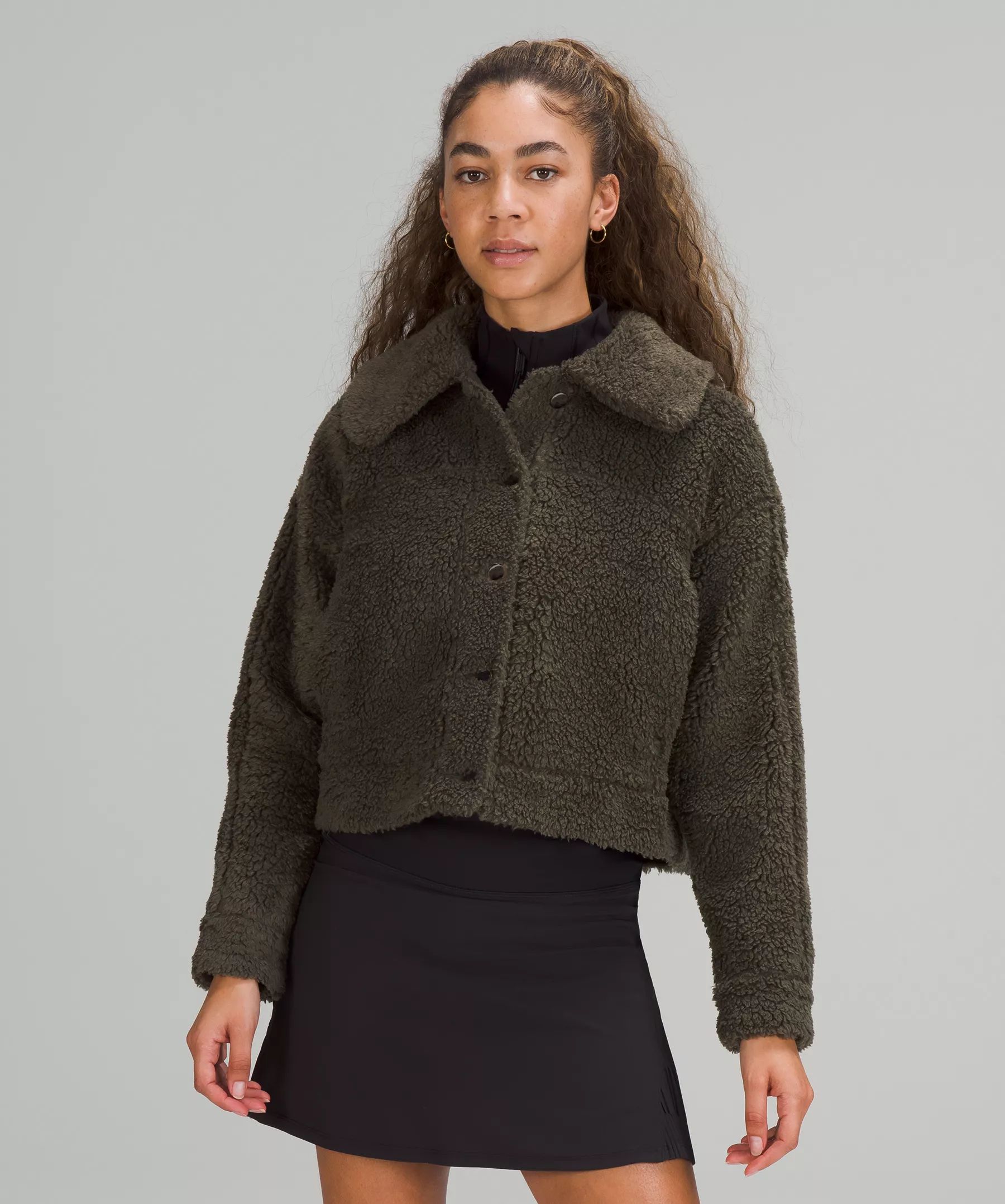 Textured Fleece Button Jacket | Women's Hoodies & Sweatshirts | lululemon | Lululemon (US)