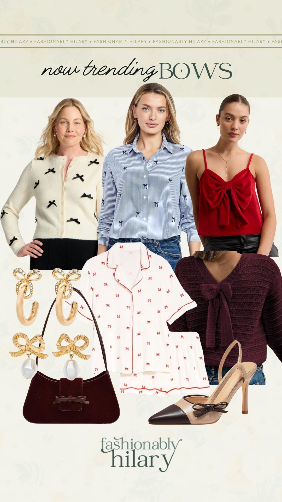 The bow trend is so dang cute and perfect for the holiday season. From date night to a cozy evening in, these are the cutest (most affordable) finds right now. I have the bow back sweater and absolutely love it and this red tank top is perfect for a date night. 
Bows for the holidays, holiday sweaters

#LTKMidsize #LTKHoliday #LTKFindsUnder50