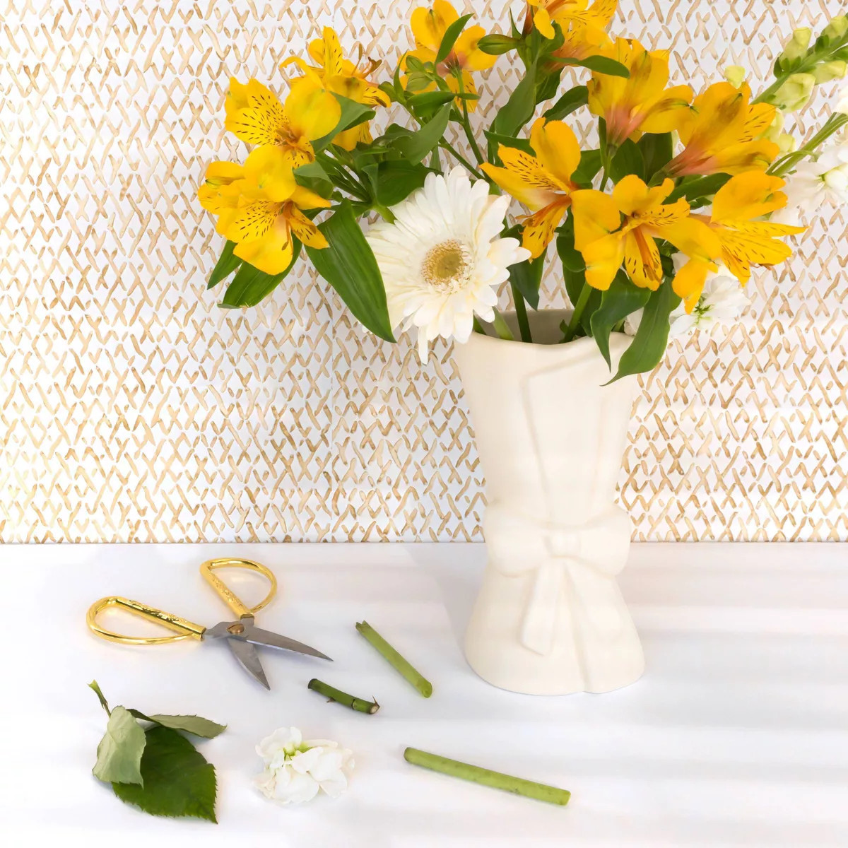 MFR Studio Bow Vase Cream | Target