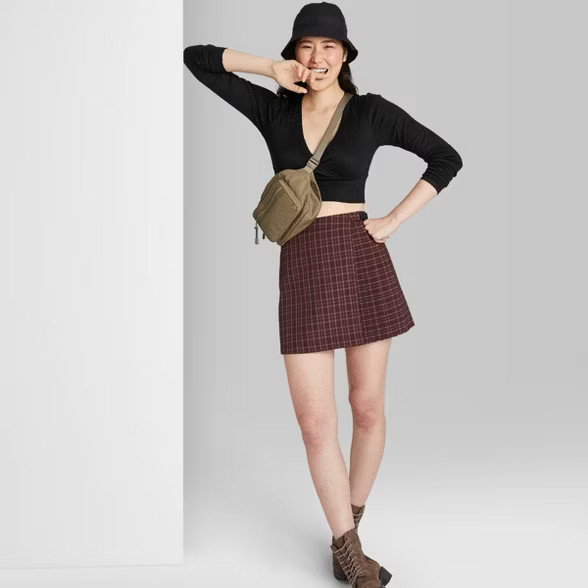 Women's Long Sleeve Cozy Tiny Top T-Shirt - Wild Fable™ | Target