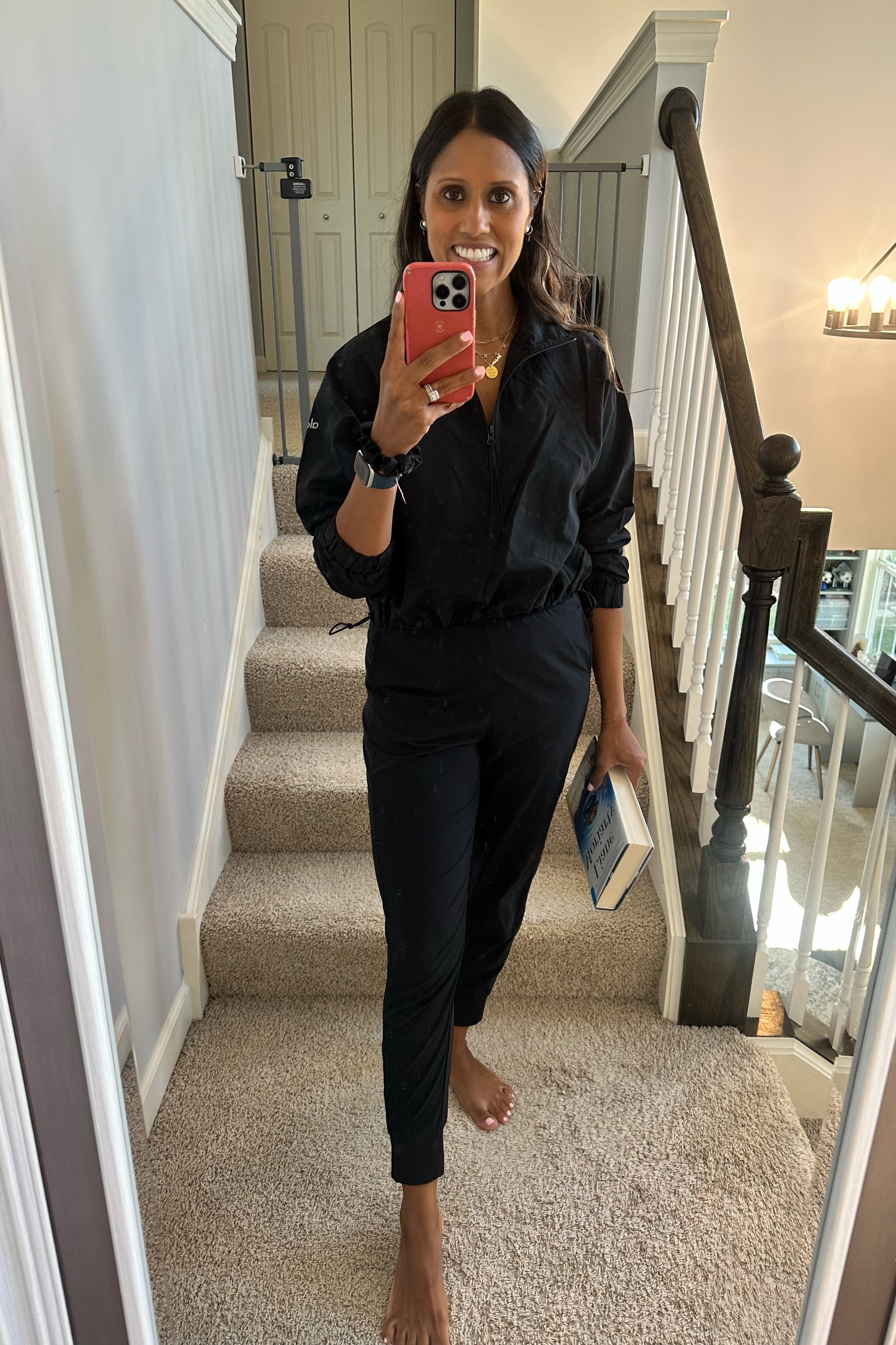 Alo jacket with my joggers for this casual look. Love this fit for traveling, running errands. Great Mom fit 

#LTKFindsUnder100 #LTKActive #LTKStyleTip