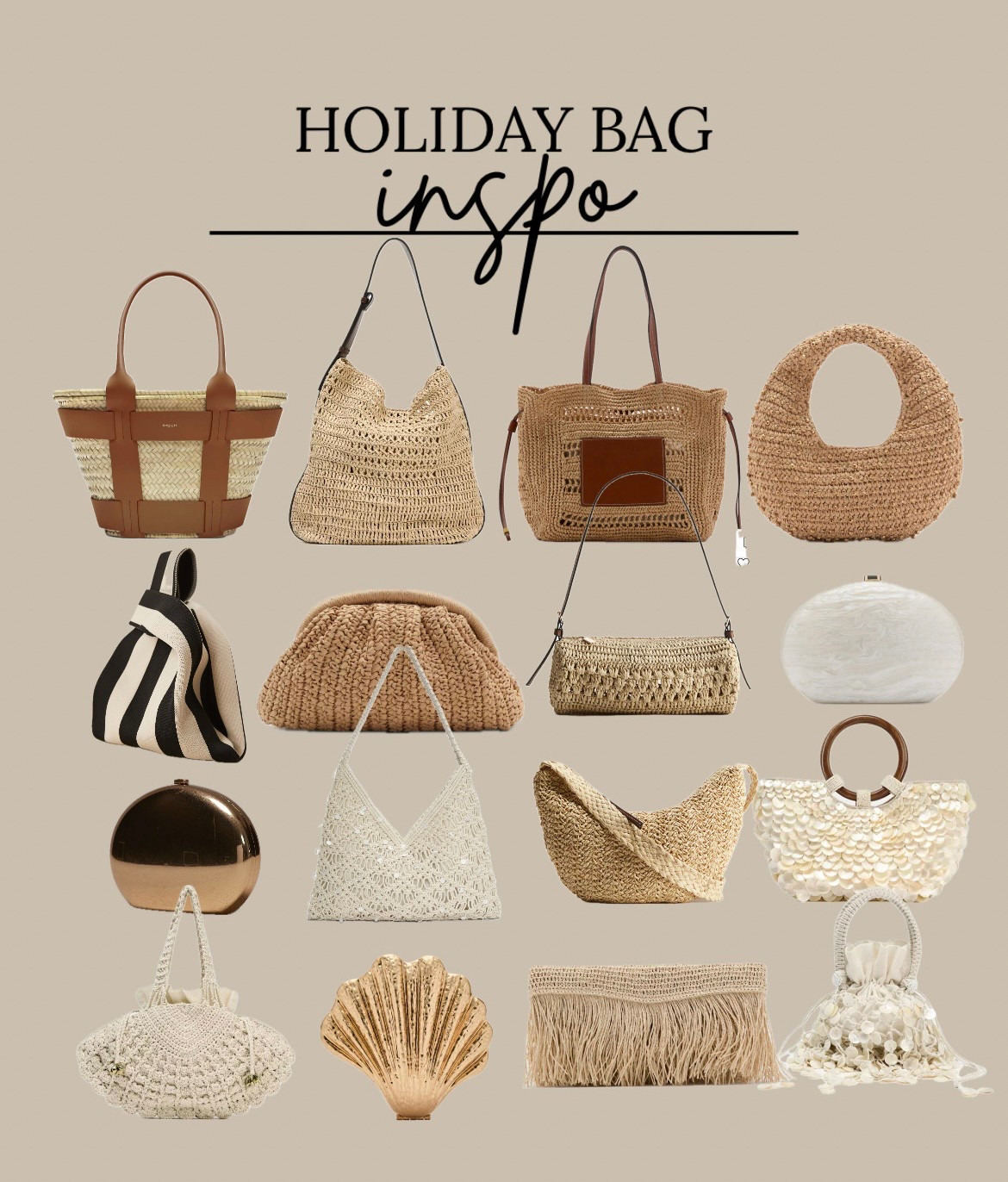 Holiday bag inspo 🫶🏼 

#LTKeurope #LTKsummer #LTKbag