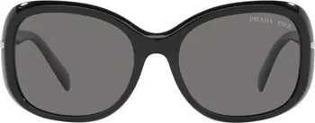 57mm Polarized Rectangular Sunglasses | Nordstrom
