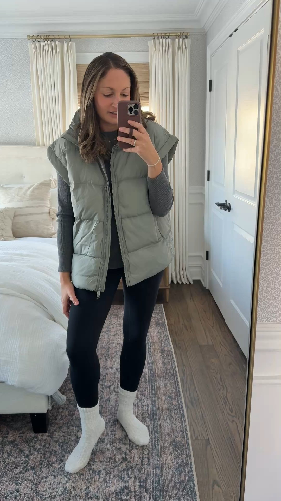 Love this puffer vest from Free People! The perfect cozy layer that time of year. I’m wearing the Greyed Olive color, which is on sale!!! Runs large so size down (I’m wearing a small) 

#LTKSeasonal #LTKootd #LTKSaleAlert