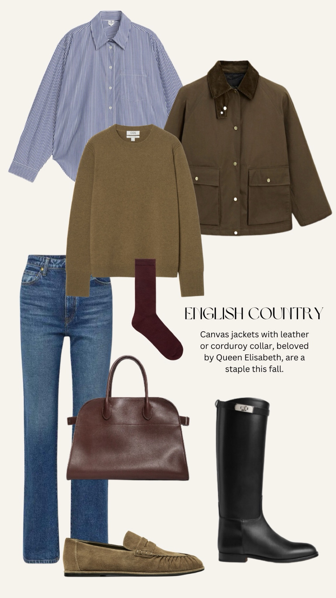 Fall look No4: field canvas jacket with horse riding 🏇🏻 boots, khaki tones and burgundy bag.#LTKautumn 

#LTKstyletip #LTKworkwear