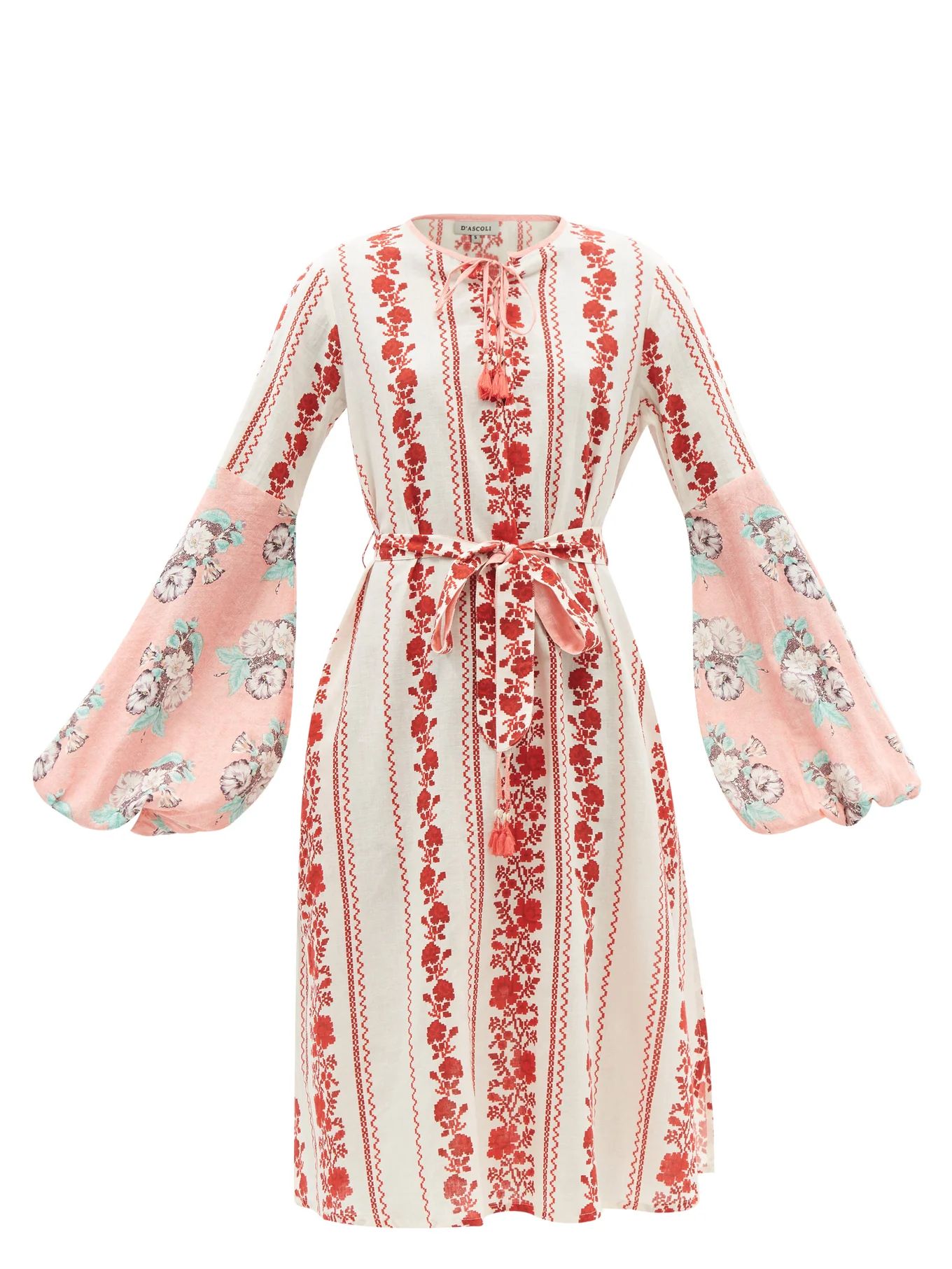 Zora floral-print cotton-khadi midi dress | Matches (US)
