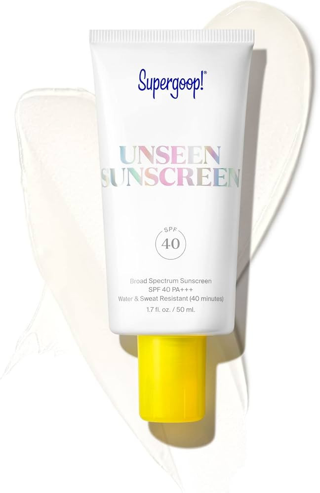 Supergoop! Unseen Sunscreen - SPF 40 - 1.7 fl oz - Invisible, Broad Spectrum Face Sunscreen - Wei... | Amazon (US)